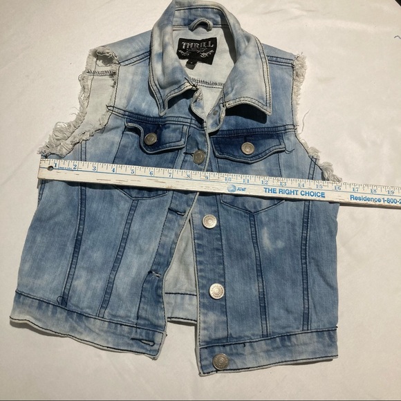 Thrill distressed denim vest - Picture 3 of 6